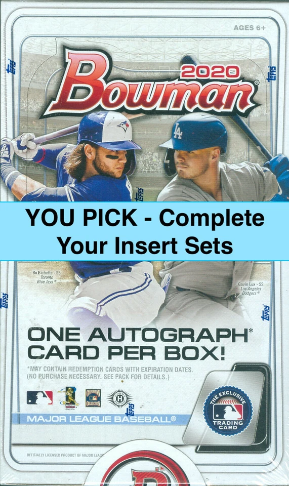 2020 Bowman Inserts: Hidden Finds, Talent Pipeline, ROYF, '90 Bowman - You Pick - Image 1 of 1