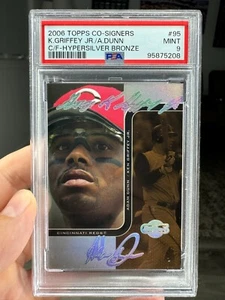 2006 Topps Co-Signers Hyper Silver Bronze /75 Ken Griffey Jr. PSA 9 Mint - Picture 1 of 2