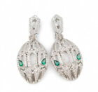 Serpenti Wedding Engagement Earrings 14K White Gold 162 Ct Cz Earrings