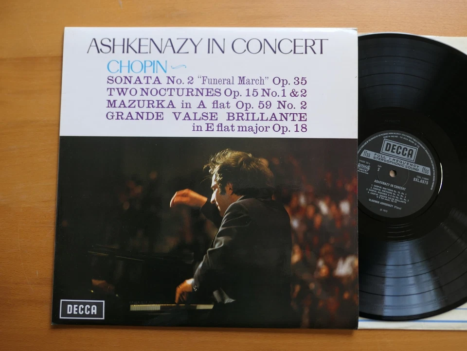 SXL 6575 Ashkenazy In Concert Chopin Sonata no. 2  Decca Stereo NEAR MINT - Image 1 of 4