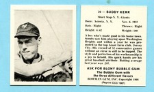 1948 Bowman Baseball Reprint # 20 Buddy Kerr -- New York Giants