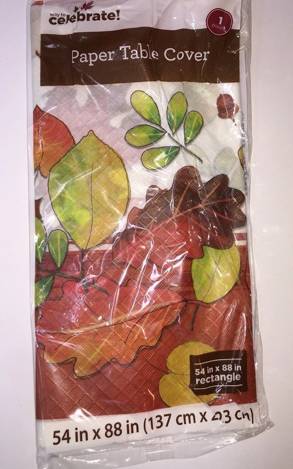 Cubierta de mesa de papel de otoño Foto 1 de 3