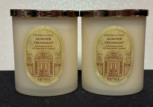 Bath & Body Works Almond Croissant Jar Candle Single Wick 8 OZ 2 Pack - Picture 1 of 1