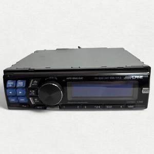ALPINE CDA-117Ji 1 DIN Car Stereo CD Player Auxiliary Input Silver Blue light - Picture 1 of 8