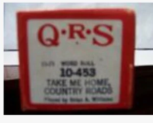 QRS 10-453 Word Roll Player Piano Roll Take Me Home Country Roads - Picture 1 of 1