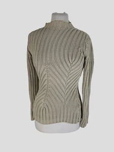 Fenn Wright Manson beige 100% cotton long sleeve jumper size UK10/US6 - Picture 1 of 5