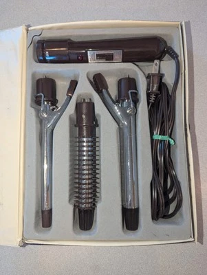 Vintage 1987 80s VIDAL SASSOON Professional Brush Iron Curling Iron Wand  - Image 1 of 4