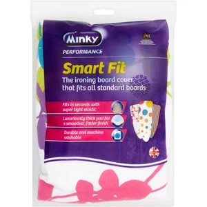 Minky Smartfit Ironing Board Cover 125x45cm Elasticated Fast Fit Felt Pad - Picture 1 of 1