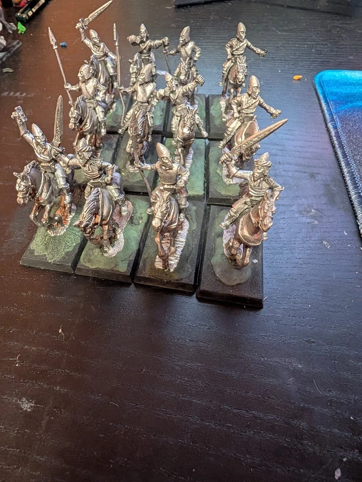 Warhammer Silver Helms – 12 Metal Light Cavalry Miniatures – OOP Citadel 1990s - Image 1 of 4