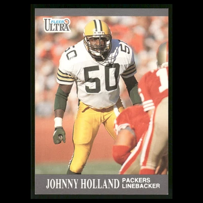 Johnny Holland #173 1991 Ultra Green Bay Packers Football Card NFL - Image 1 of 3