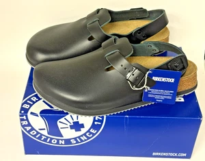 Zuecos Birkenstock Tokio Super Grip para hombre talla 10 EE. UU. 43 UE negros de cuero - Imagen 1 de 5
