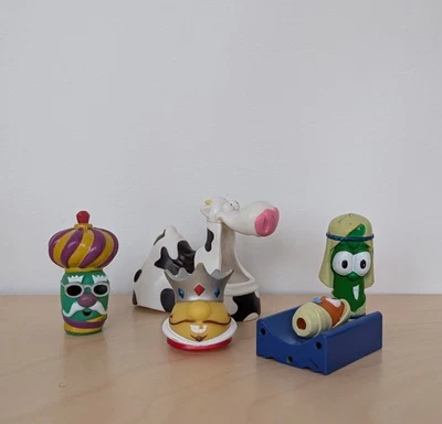Conjunto de figuras de belén Veggie Tales 2004 vintage juguetes de gran idea Foto 1 de 4