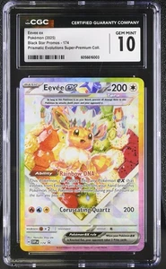 CGC 10 GEM POKEMON SPECIAL PREMIUM BOX BLACK STAR PROMO EEVEE EX SVP 174 - Foto 1 di 1
