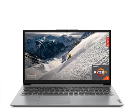 Lenovo IdeaPad 1 15" FHD Laptop AMD Ryzen 7 8GB 512GB Win11 Home Cloud Grey - Image 1 of 4