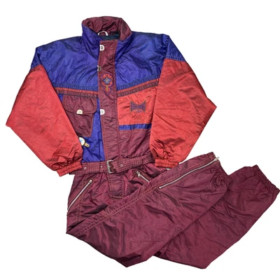 Traje de esquí y snowboard vintage Luhta Go nativo para hombre años 80 loco de una pieza talla L Foto 1 de 4