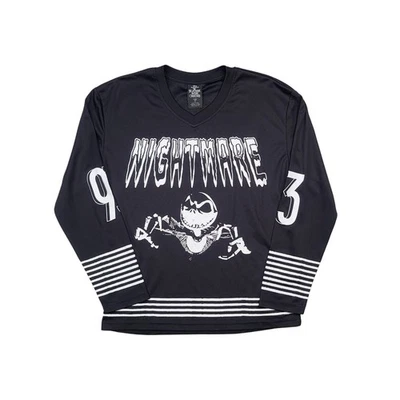 Camiseta deportiva de hockey para hombre Jack Skellington de Pesadilla antes de Navidad de Disney talla M Foto 1 de 4