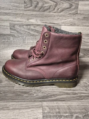 Dr. Martens 1460 Faux Fur Lined Grizzly Mens 11 Leather Lace Up Premium Boots - Image 1 of 4