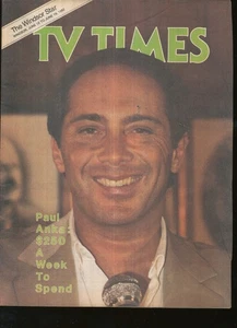 THE WINDSOR STAR TV TIMES 1982 JUNE 12-19 PUAL ANKA (FAIR/GOOD COND) - Picture 1 of 1
