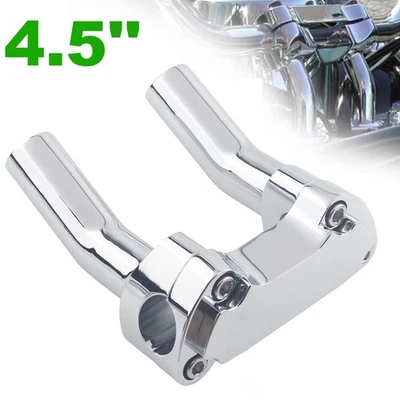 Elevador retroceso de 4,5" con abrazadera superior CNC para Harley Dyna Wide Road Glide Softail Foto 1 de 4
