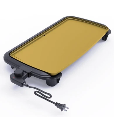 Plancha eléctrica antiadherente de 20 pulgadas sin teflón, 10 huevos a la vez, Cool-Touch Ha... Foto 1 de 4