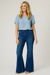 Eileen Fisher Minimalist Capsule Blue Steel V-Back 100% Silk Dupioni Blouse XL - Picture 1 of 7