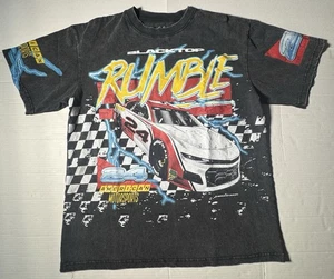 Pre Owned Good PacSun Blacktop Rumble Overside T Shirt Washed Black Men Size Med - Picture 1 of 8