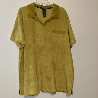 Houston Blanco X Target Manga Corta Terry XXL Cuello Johnny Polo Amarillo Foto 1 de 3
