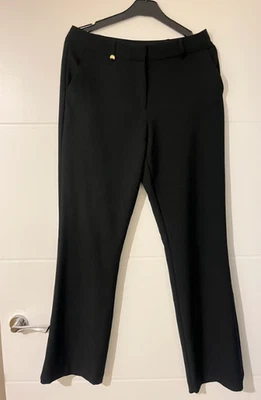 M&Co Tailored Black Trousers 10R - Image 1 of 4