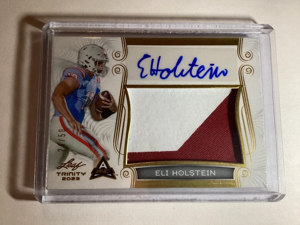 2023 Leaf Trinity - Eli Holstein RPA White Gold /50 #PA-EH1 - Image 1 of 2
