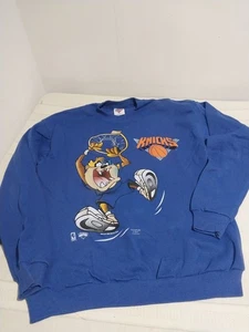 Sudadera vintage 1995 New York Knicks Tasmanian Devil cuello redondo XL - Imagen 1 de 8