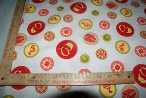 Sorbet Garden Jill Finley Henry Glass Cotton Fabric Quilting BTY x 42" Fast Ship - Picture 1 of 4