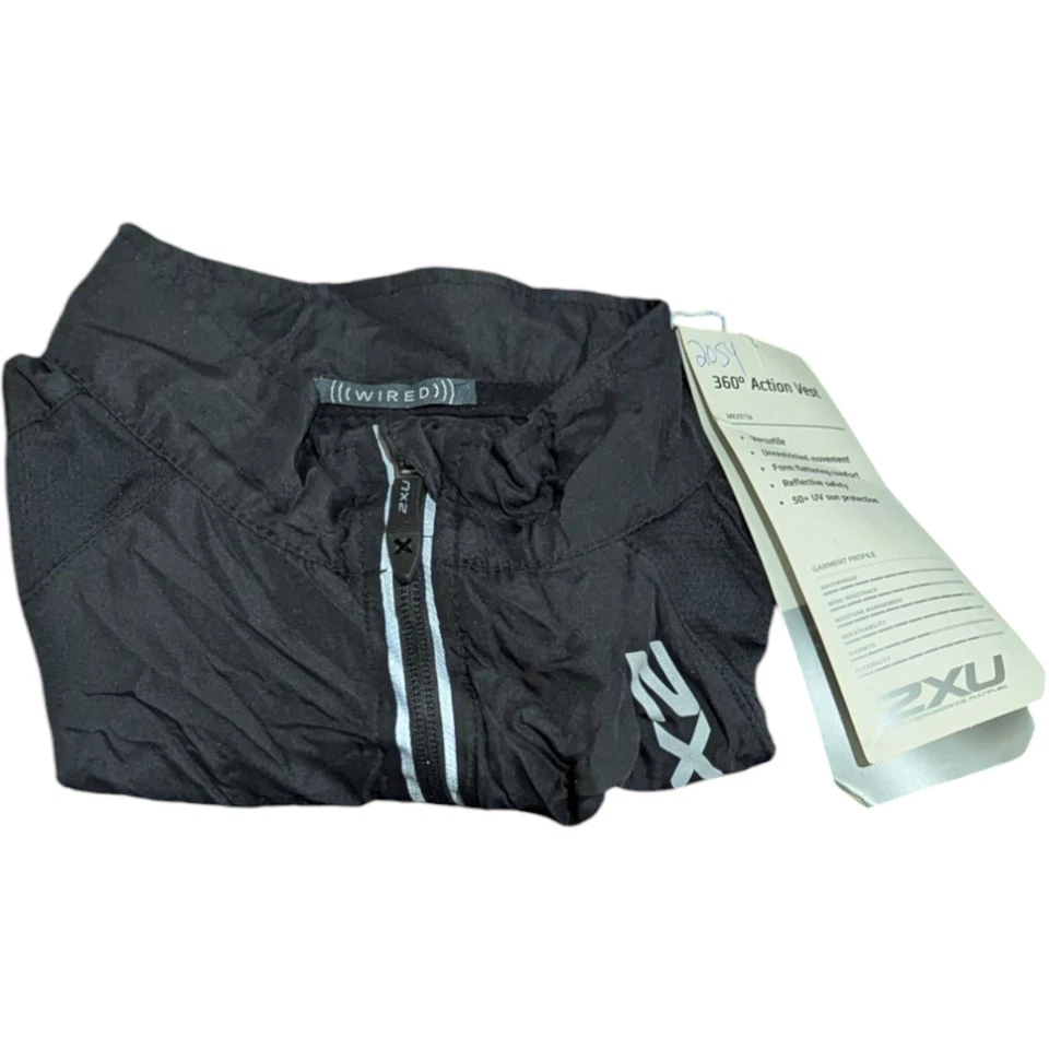 2XU Vaporize Vest Triathlon Jersey Black Mens Medium Wired Breathable - Image 1 of 4