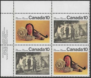🍁Canadá #579a ULpb "INDIOS IROQUOS" Nuevo 1976 Original Goma - Imagen 1 de 2
