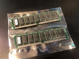 2x 32MB 8Mx36 72-Pin Parity 60ns EDO SIMM 64MB Kit RAM Memory Fast Page - Picture 1 of 3