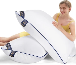 Supportive Firm Bed Pillows for Sleeping- Standard Size, Set of 2, Cooling Hotel - Picture 1 of 6