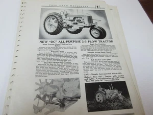 NICE Case DC 6 Page Dealer Information From Dealer Sales Manual - Picture 1 of 3