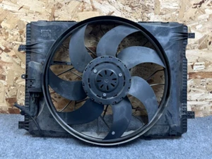 MERCEDES C350 W204 08-14 OEM 3.5L ENGINE RADIATOR COOLING FAN MOTOR SHROUD 236K - Picture 1 of 11