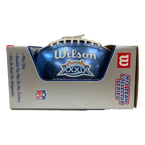 Super Bowl XXXIX Commemorative Mini Football (Still in Box) Cover