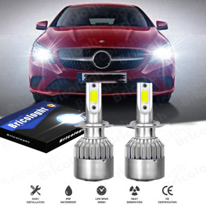 For Mercedes Benz CLA250 2013-2018 H7 Super Bright White LED Headlight Bulbs Kit