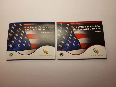 2018 UNITED STATES MINT UNCIRCULATED COIN SET DENVER AND PHILADELPHIA MINTS Cover
