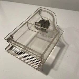 Vintage Jaccard Switzerland Clear Lucite Piano Music Box Plays Well - Picture 1 of 8