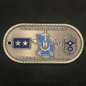 Warner Robins Air Logistics Center Commander Chief Challenge Coin - Picture 1 of 2