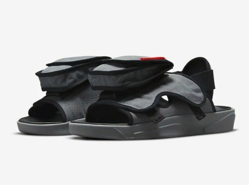 Taglia 8 Nike Air Jordan LS Slide CZ0791 001 grigio fumo rosso università