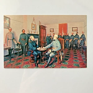 General Lee Surrenders to Grant Appomattox VA Postcard (1939-Now) Unposted - Picture 1 of 3