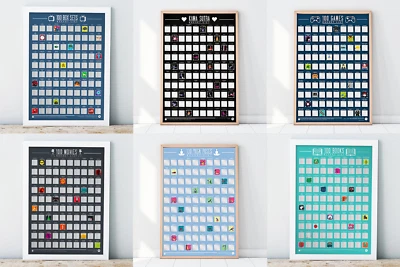 Cubo Lista Rasguño Póster Libros Caja Juegos Karma Sutra Yoga Vídeo Juego Libros - Imagen 1 de 4