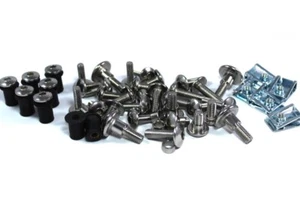 for Suzuki RGV 250 VJ22 1991-1996 Stainless Fairing & Screen Bolt Kit + Dzus - Picture 1 of 9