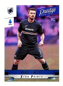 2019-20 Chronicles Prestige Xtra Points Blue #280 Karol Linetty