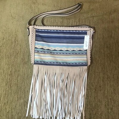 Charming Charlie Southwest Style Fringe Shoulder Bag Purse - Image 1 of 4