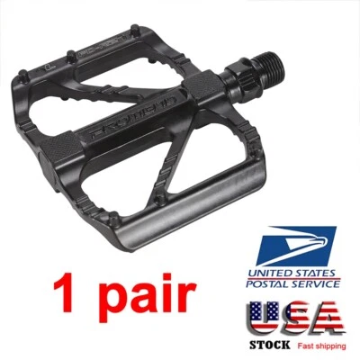 2pcs Aluminum Mountain Bike pedals 9/16” Sealed Bearing Bicycle MTB MBX Platform - Image 1 of 4