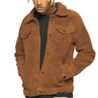 BRAVE SOUL Mens Quilted Jackets Regular Fit Classic Button Down Warm Winter Coat